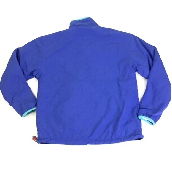 Chubbies Mens Sz M Reversible Fleece Windbreaker Pullover Blue Striped Nylon - Picture 5 of 10